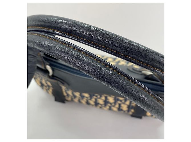 Borsa Tote Christian Dior Trotter Blu navy - vista 10