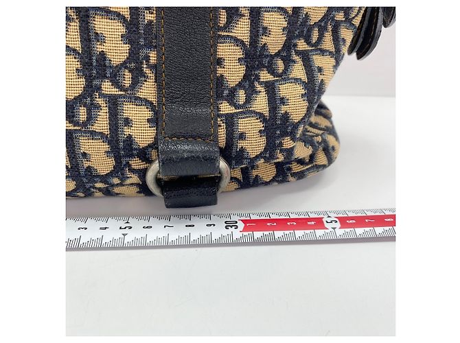 Borsa Tote Christian Dior Trotter Blu navy - vista 4