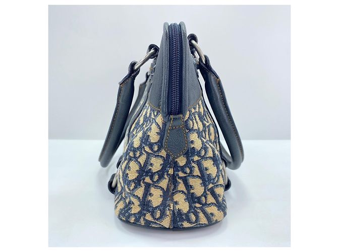 Borsa Tote Christian Dior Trotter Blu navy - vista 5