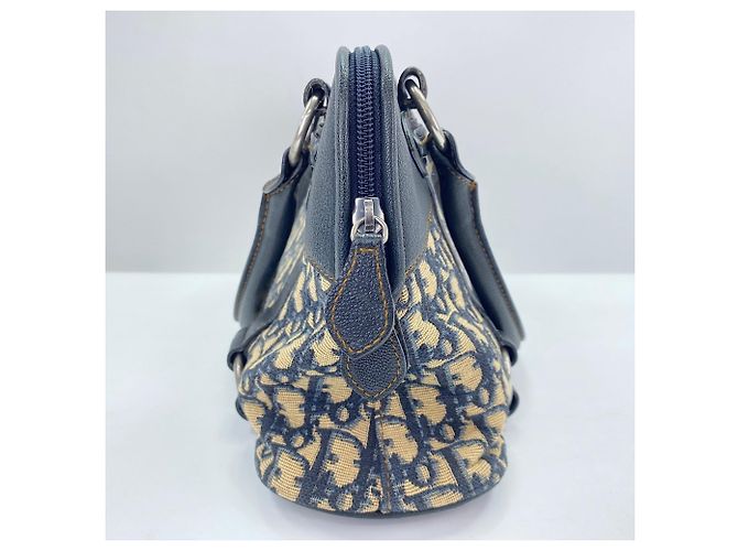 Borsa Tote Christian Dior Trotter Blu navy - vista 6