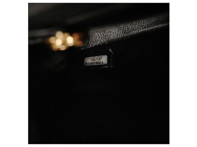 Borsa a tracolla Chanel Caviar Skin Mini Matelassé Nero - vista 12