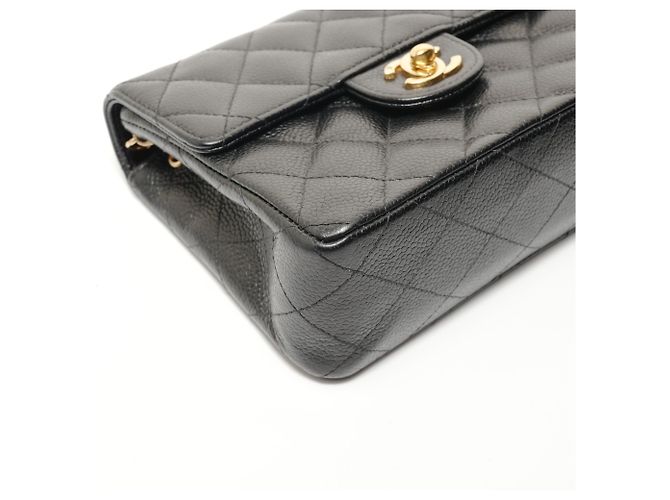 Borsa a tracolla Chanel Caviar Skin Mini Matelassé Nero - vista 5