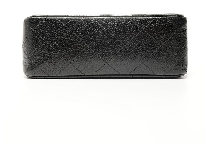Borsa a tracolla Chanel Caviar Skin Mini Matelassé Nero - vista 7