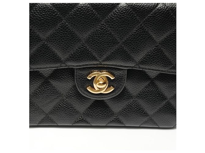 Borsa a tracolla Chanel Caviar Skin Mini Matelassé Nero - vista 9