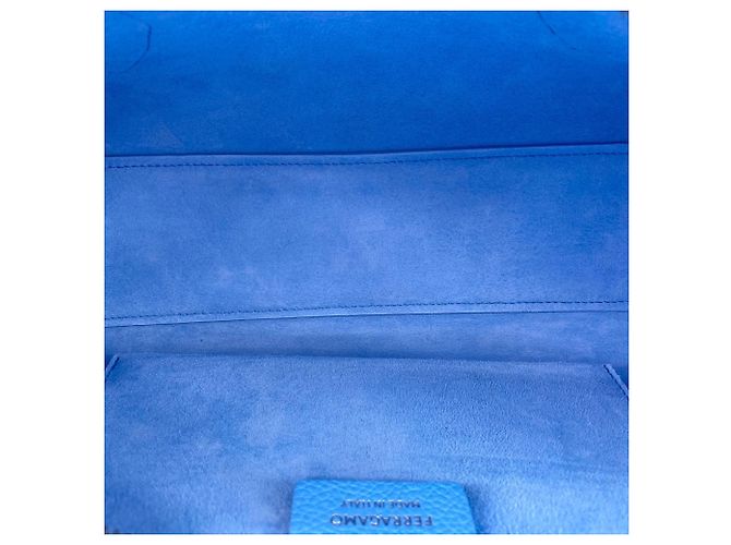 Borsa Salvatore Ferragamo East West - Blu - vista 12
