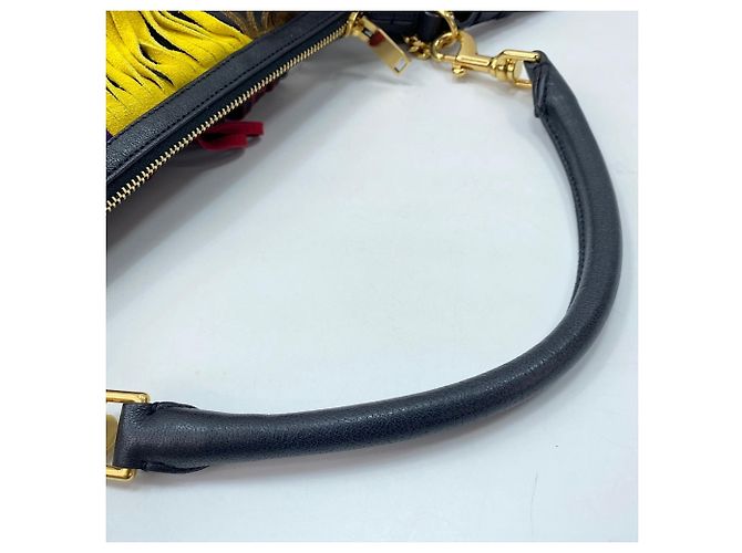 Borsa a tracolla con frange Emmanuel Yves Saint Laurent Multicolore - vista 10