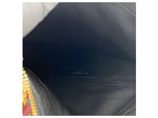 Borsa a tracolla con frange Emmanuel Yves Saint Laurent Multicolore - vista 12