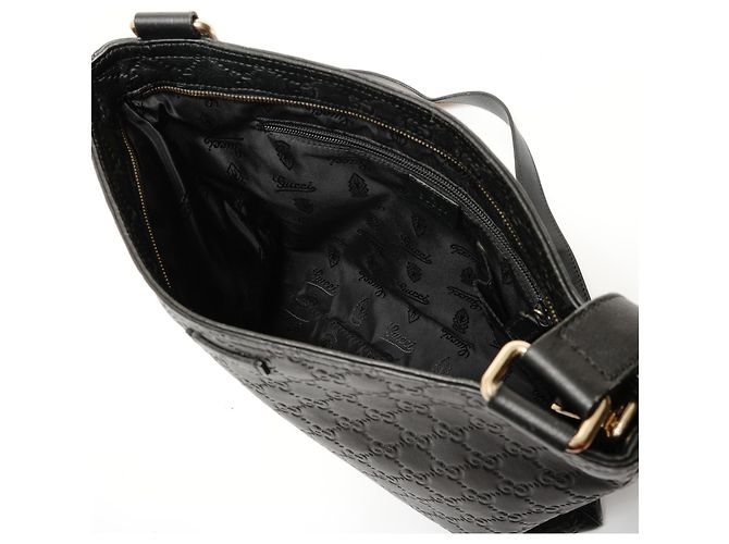 Borsa a tracolla in pelle Gucci GG Shima Nero - vista 11