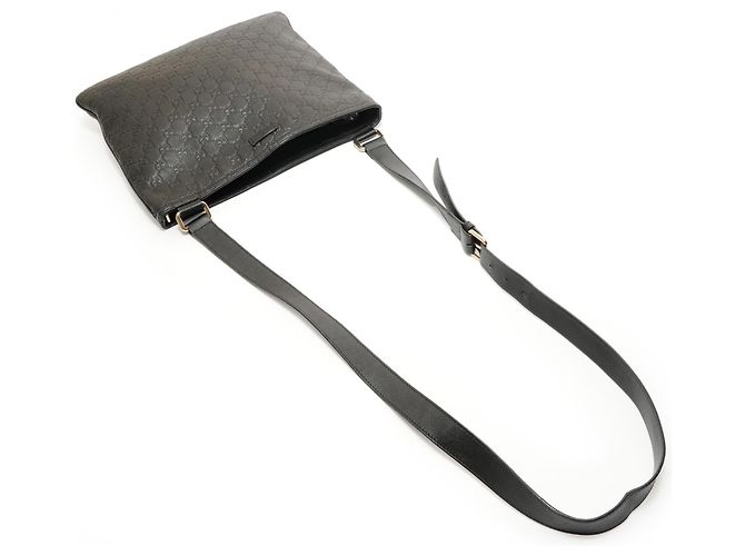 Borsa a tracolla in pelle Gucci GG Shima Nero - vista 8