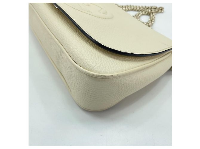 Borsa a Spalla Gucci Soho Bianco - vista 8