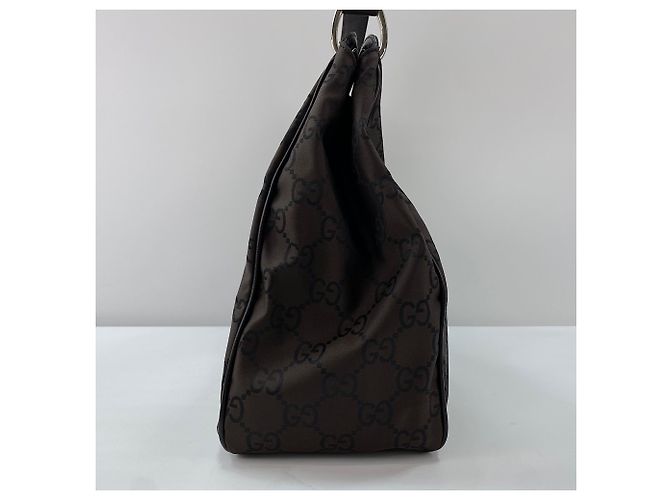 Borsa a tracolla Gucci motivo GG marrone - vista 5