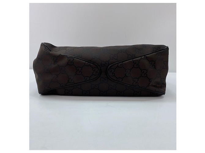 Borsa a tracolla Gucci motivo GG marrone - vista 7