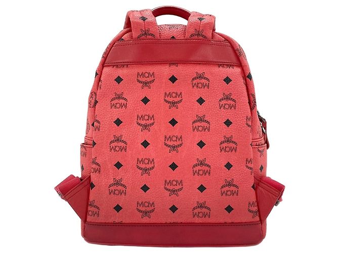 Zaino MCM Stark Small Studded in rosa - vista 3