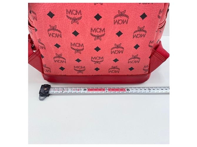 Zaino MCM Stark Small Studded in rosa - vista 4