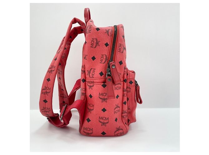 Zaino MCM Stark Small Studded in rosa - vista 5