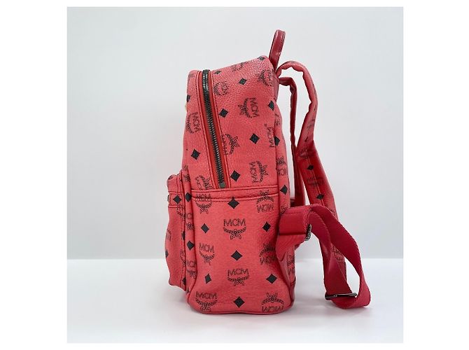 Zaino MCM Stark Small Studded in rosa - vista 6