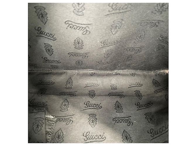Borsa a Spalla Gucci GG Stampata in Nero - vista 12