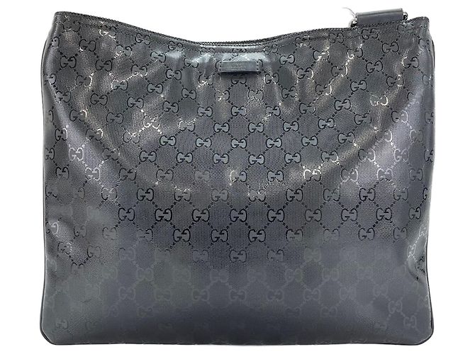 Borsa a Spalla Gucci GG Stampata in Nero - vista 2