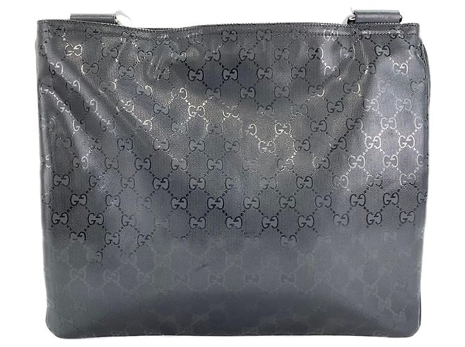 Borsa a Spalla Gucci GG Stampata in Nero - vista 3