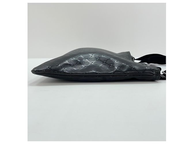 Borsa a Spalla Gucci GG Stampata in Nero - vista 5