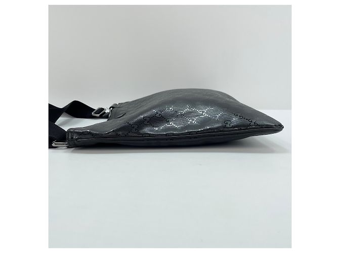 Borsa a Spalla Gucci GG Stampata in Nero - vista 6