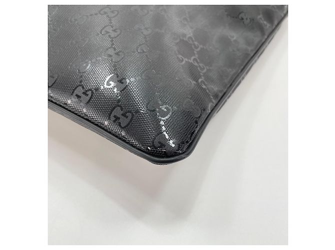 Borsa a Spalla Gucci GG Stampata in Nero - vista 9