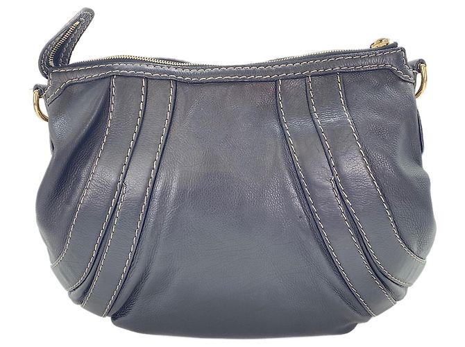 Borsa a Spalla Gucci Old Nero - vista 3