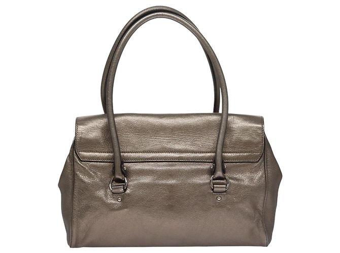 Salvatore Ferragamo Sofia Satchel Leder Medium Silber - Ansicht 2