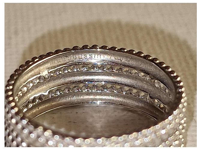 Mauboussin Le Premier Jour Ring aus 750/000 Weißgold 3 Reihen Silber - Ansicht 5