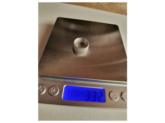 Mauboussin Le Premier Jour Ring aus 750/000 Weißgold 3 Reihen Silber - Ansicht 8