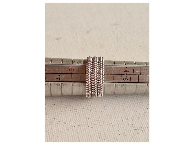 Mauboussin Le Premier Jour Ring aus 750/000 Weißgold 3 Reihen Silber - Ansicht 9