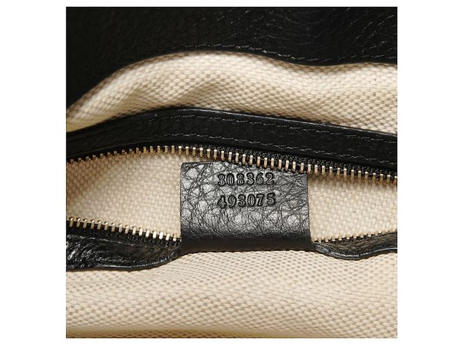 Borsa 2-way in pelle Gucci Soho Nero - vista 10