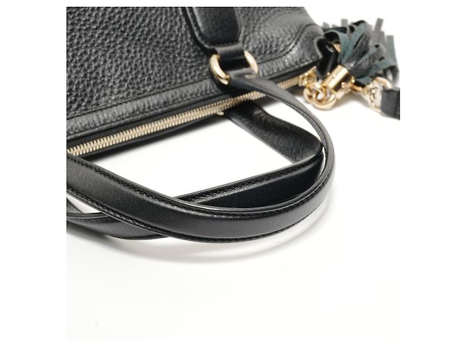 Borsa 2-way in pelle Gucci Soho Nero - vista 12