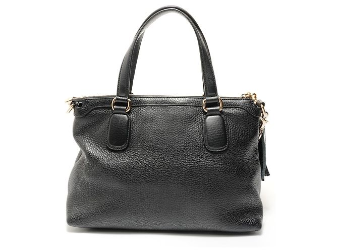 Borsa 2-way in pelle Gucci Soho Nero - vista 2