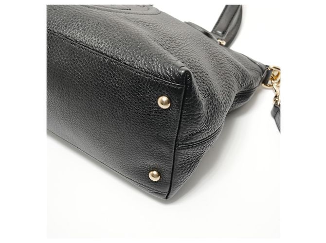 Borsa 2-way in pelle Gucci Soho Nero - vista 6