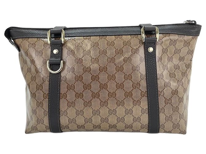Borsa Tote Gucci GG Crystal Beige - vista 3