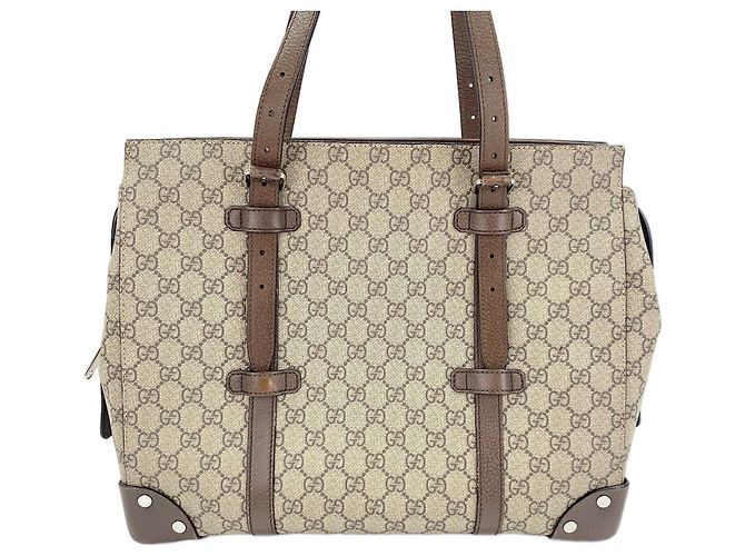 Sac cabas Gucci marron - vue 3