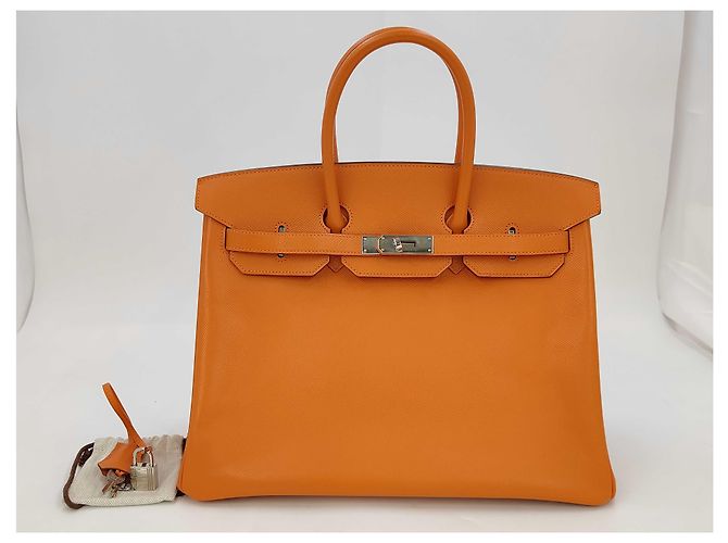 Hermès Hermes Birkin Epsom 35 Naranja - vista 3