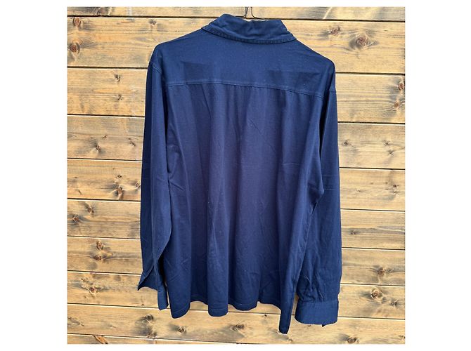 Polo a maniche lunghe Versace Classic V2 Navy Blue Blu scuro - vista 2