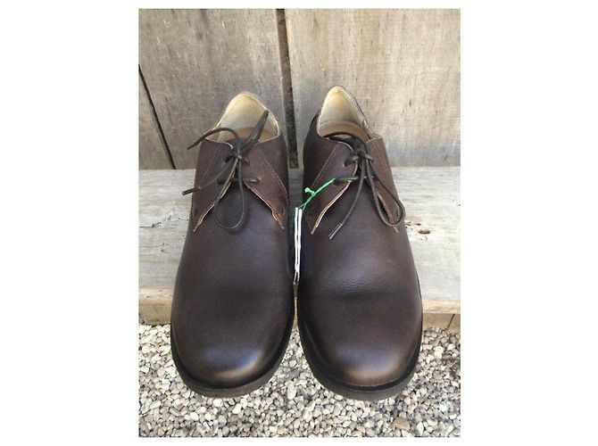 Autre Marque Chaussures Kickers en cuir marron - vue 8