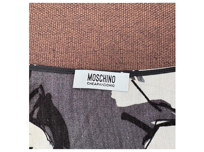 Moschino Cheap and Chic Kleid mit Blumenprint Schwarz Weiß - Ansicht 3