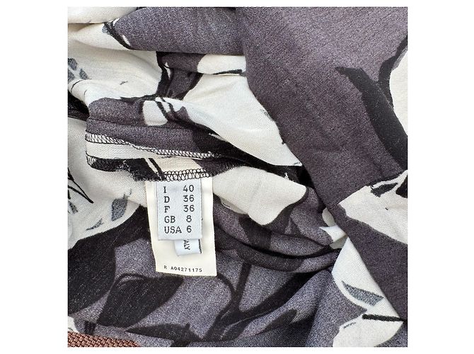 Moschino Cheap and Chic Kleid mit Blumenprint Schwarz Weiß - Ansicht 4