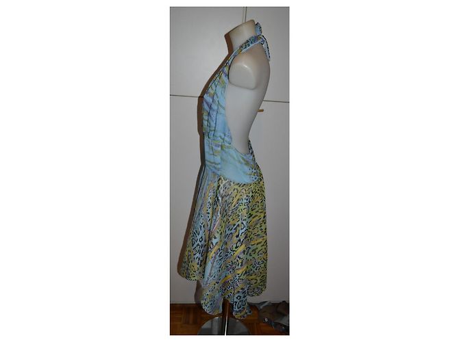 Pinko Kurzes Kleid mit Animalprint Mehrfarben Leopardenprint - Ansicht 2