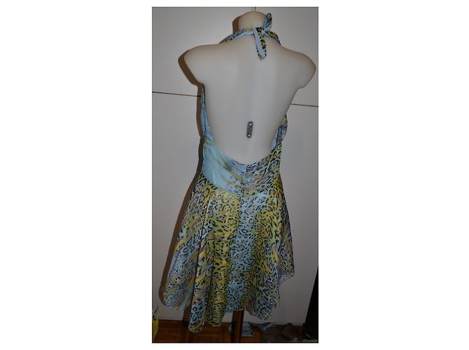 Pinko Kurzes Kleid mit Animalprint Mehrfarben Leopardenprint - Ansicht 3