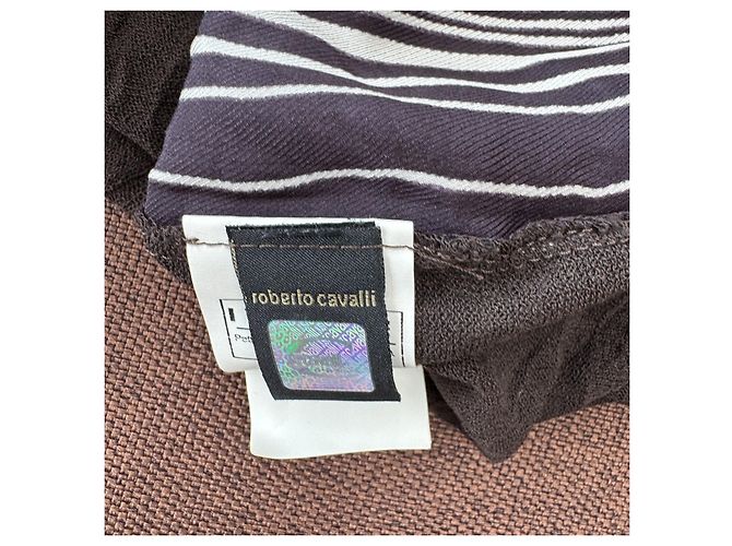 Just Cavalli ärmelloses Top mit Op-Art Muster Schwarz Weiß - Ansicht 5