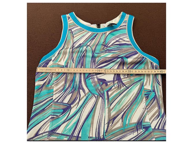 Missoni vestido sin mangas estampado abstracto Blanco Azul Gris Púrpura - vista 5