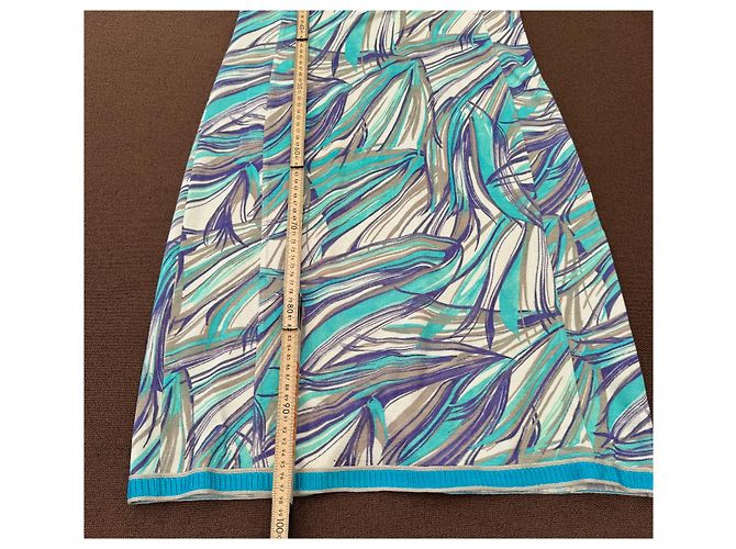 Missoni vestido sin mangas estampado abstracto Blanco Azul Gris Púrpura - vista 6