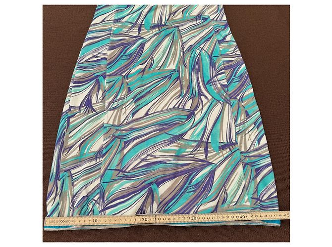 Missoni vestido sin mangas estampado abstracto Blanco Azul Gris Púrpura - vista 7