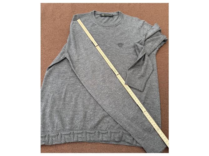 Versace Medusa Logo Crewneck Pullover Grau Herren - Ansicht 7