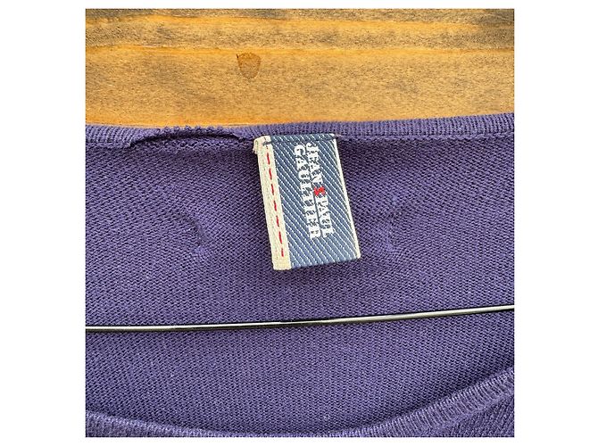Jean Paul Gaultier Woll-Strickoberteil Lila - Ansicht 2